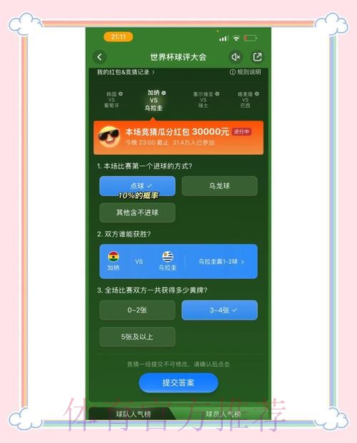 深度解读世界杯竞猜官网的热门选项